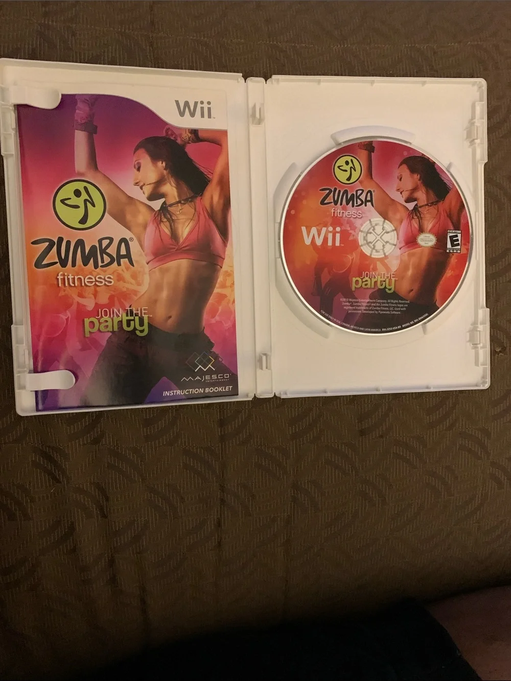 Wii Game Case Featuring Pink Fitness Cover